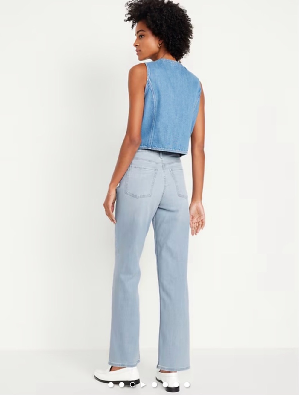 Old navy NWT Light Blue Wide-Leg High-Rise Jeans - Picture 2 of 6